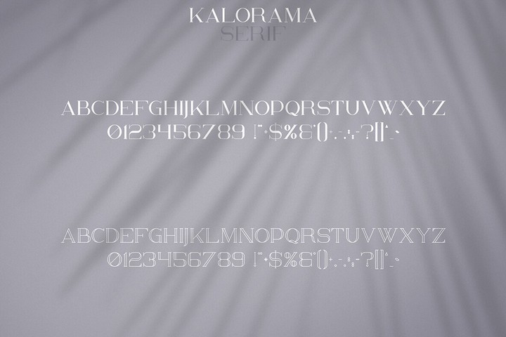 Kalorama Outline Font preview